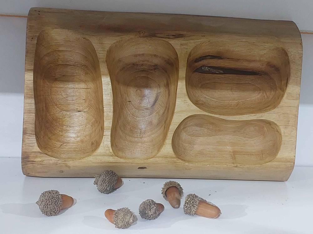 اردو خوری با چوب گردو دست ساز